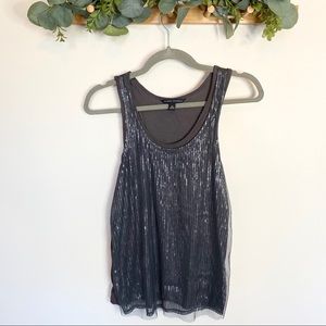 Banana Republic Grey Sequin Tank